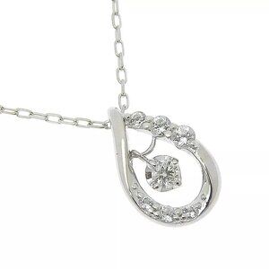 4℃ teardrop Necklace 2018 Christmas Limited K10 white gold 1.4g Women